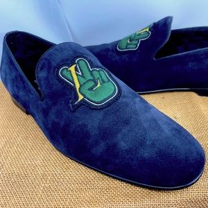 Louis Vuitton Mens Shoes Loafers US 9 Made in Italy